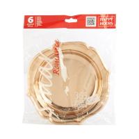 Happy Hours Piatto Romance, colore oro, diametro 20 cm
