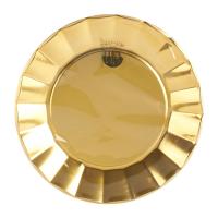 Mix Up Piatti di plastica, colore oro, diametro 19 cm
