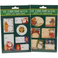 Chiudipacco glitter con applicazioni