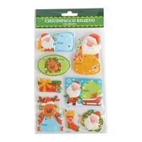 Chiudipacco rilievo con adesivo, soggetti assortiti