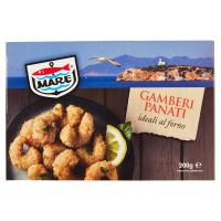 Mare, gamberi panati surgelati