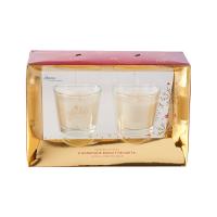Glade Confezione regalo, candele con bicchiere al profumo di vaniglia