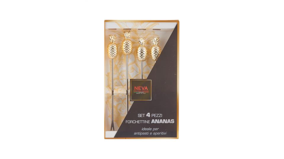 Set forchettine ananas, ideale per antipasti e aperitivi