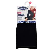 Pompea Leggings micropile super coprente, taglia S/M, colore nero