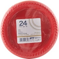 JMG Piatto, colore rosso, diametro 18 cm