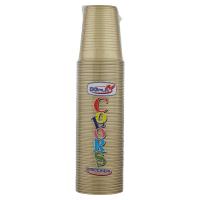 Dopla Colors Bicchieri di plastica usa e getta, colore oro