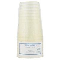 Bicchieri di plastica, colore gold glitter