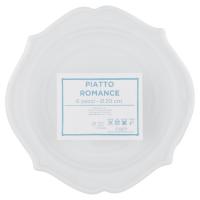 Piatto Romance, colore bianco, diametro 20 cm