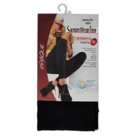 Sanpellegrino Opaque Caldissimo Leggings con morbido interno felpato, L/XL nero