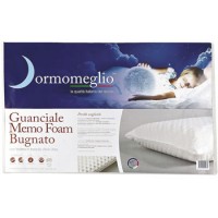 Guanciale Memo Foam Bugnato, con federa in tessuto Aloe-Vera