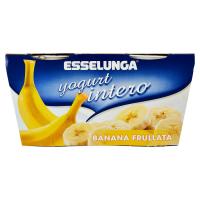 Esselunga, yogurt intero con banana frullata