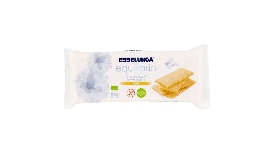 Esselunga Equilibrio, fette croccanti mais senza glutine Pane, Pasticceria, Grissini e