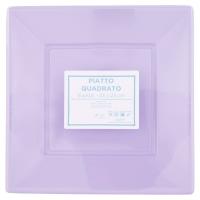 Piatto quadrato, colore blu, misura 23x23