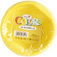 Dopla Colors Scodelle di plastica usa e getta, colore giallo
