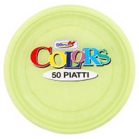 Dopla Colors Piatti frutta di plastica usa e getta, colore verde