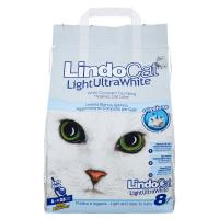 LindoCat Light Ultra White Lettiera Bianca Igienica Agglomerante Compatta per Gatti