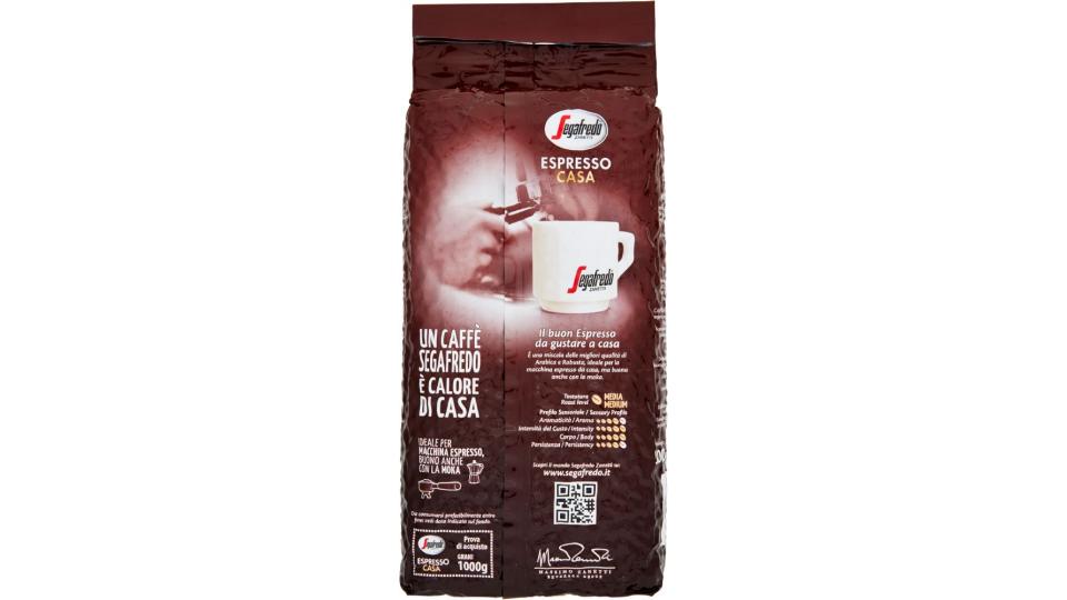 Segafredo Espresso Casa in grani Caffe', Te' e Zucchero