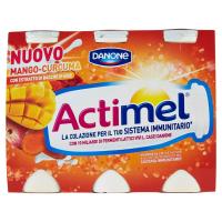Danone Actimel bevanda probiotica ricca di fermenti lattici mango, curcuma con estratto di bacche di goji