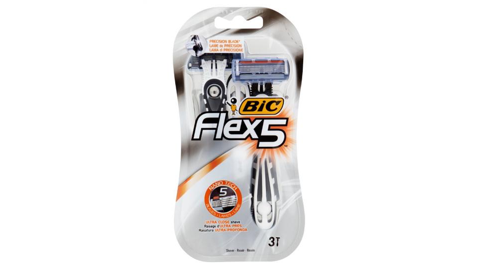Bic, 5 Flex rasoio 5 lame usa e getta