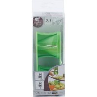 Fackelmann Spaghetti Veg Maker in plastica con lame in acciaio, un vero e proprio temperaverdure per ottenere la verdura a strisce o a spirale