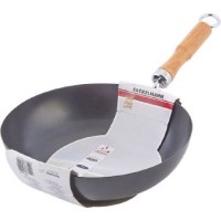 Fackelmann Wok in acciaio con rivestimento interno antiaderente, ideale per qualsiasi tipo di cottura, impugnatura in legno, diametro