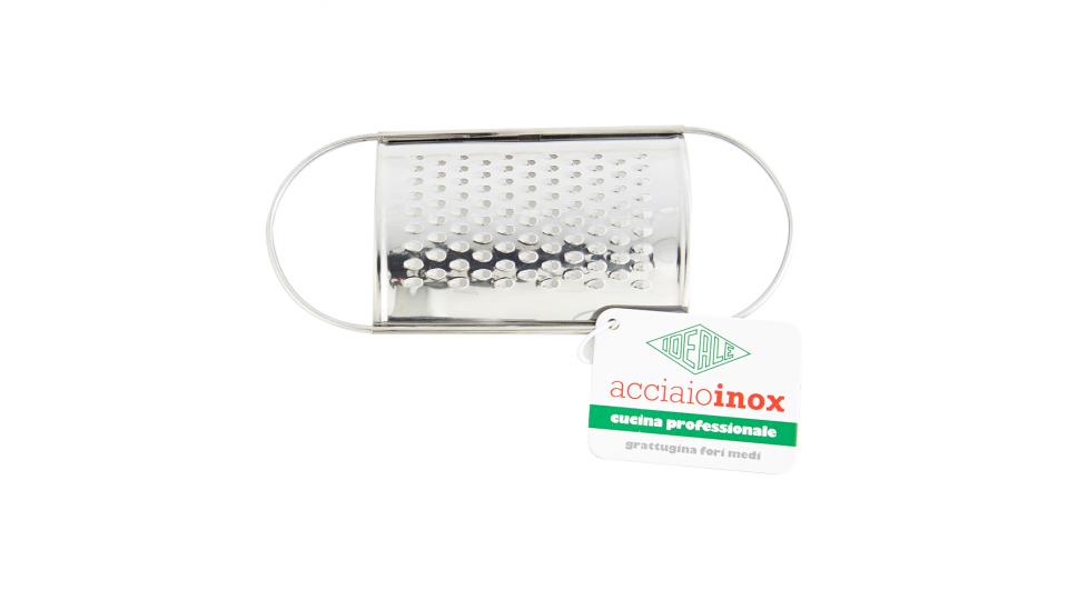 Ideale Grattugina con fori medi in acciaio inox