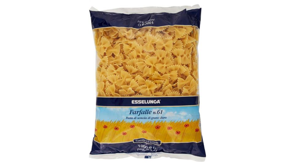 Esselunga, Farfalle n. 61 pasta di semola di grano duro Pasta e Riso Spesa Online a casa