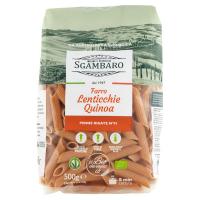 Sgambaro, Penne Rigate N°91 a base di farro lenticchie quinoa biologico