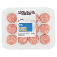 Hamburgeria Esselunga polpette di vitello Italiano al provolone