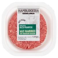 Hamburgeria Esselunga maxi hamburger al parmigiano reggiano Bovino adulto di Razza Piemontese