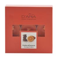 D'Aria Candele tealight al profumo di pralina all'arancia