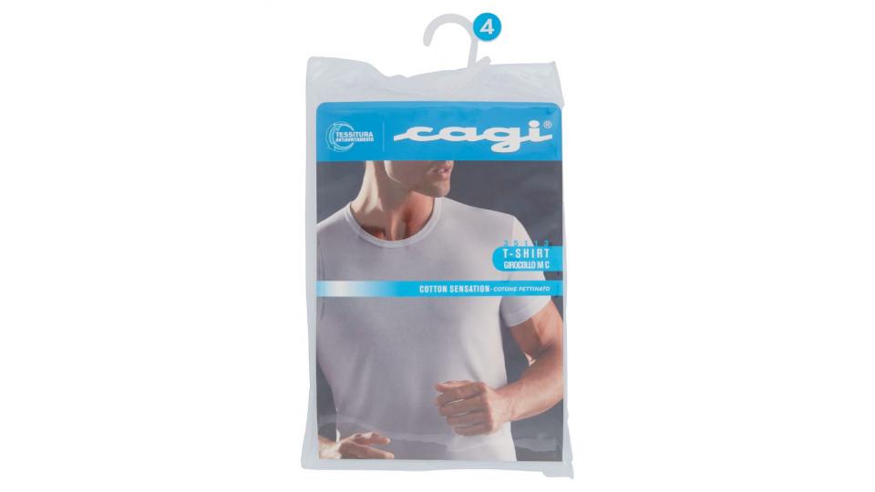 Cagi T-Shirt girocollo IV bianco