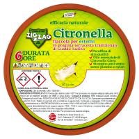 Zig Zag Citronella, fiaccola per esterni in terracotta diametro
