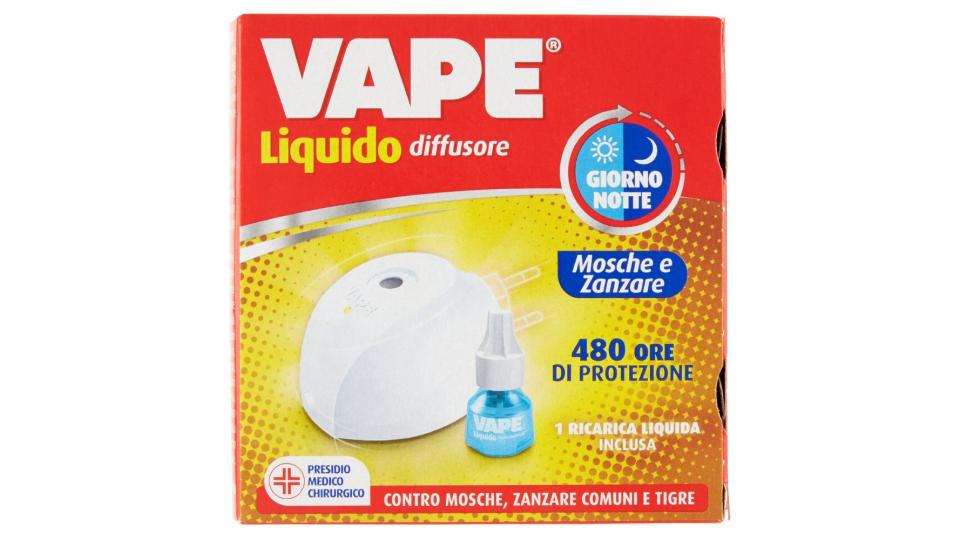 Vape, Liquido mosche e zanzare 1 diffusore + 1 ricarica