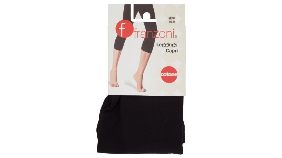 Franzoni Leggings Capri in cotone, colore nero