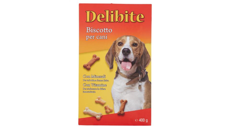 Delibite, cani biscotto con vitamine