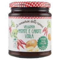 Le conserve della nonna, vellutata patate e carote viola
