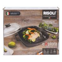 Risolì Vaporgrill Explora con coperchio in vetro, misura 34x28x9 cm