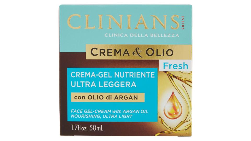 Clinians, Crema & Olio Fresh crema-gel nutriente ultra leggera