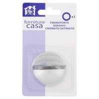 Oreca New, forniture casa fermaporta adesivo cromato satinato