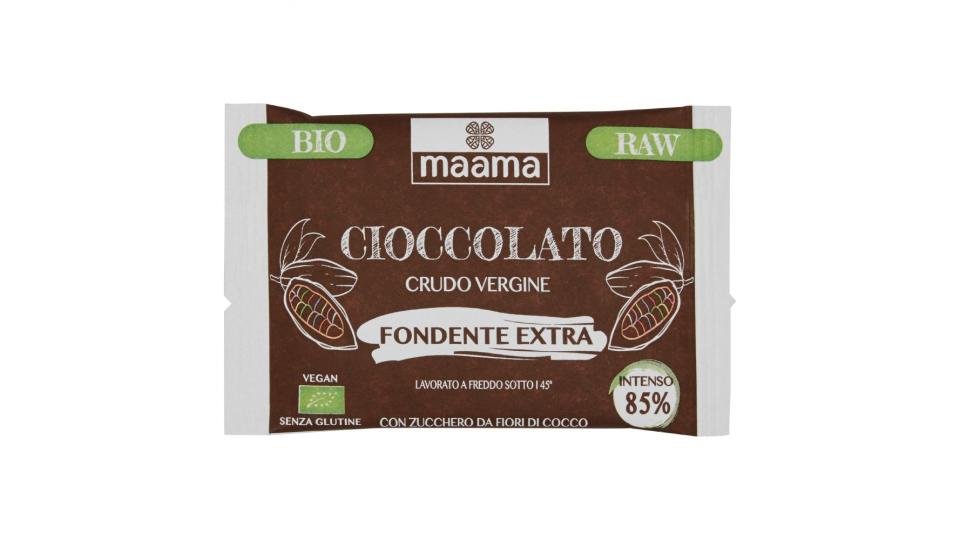 Maama, cioccolato crudo vergine fondente extra 85% biologico