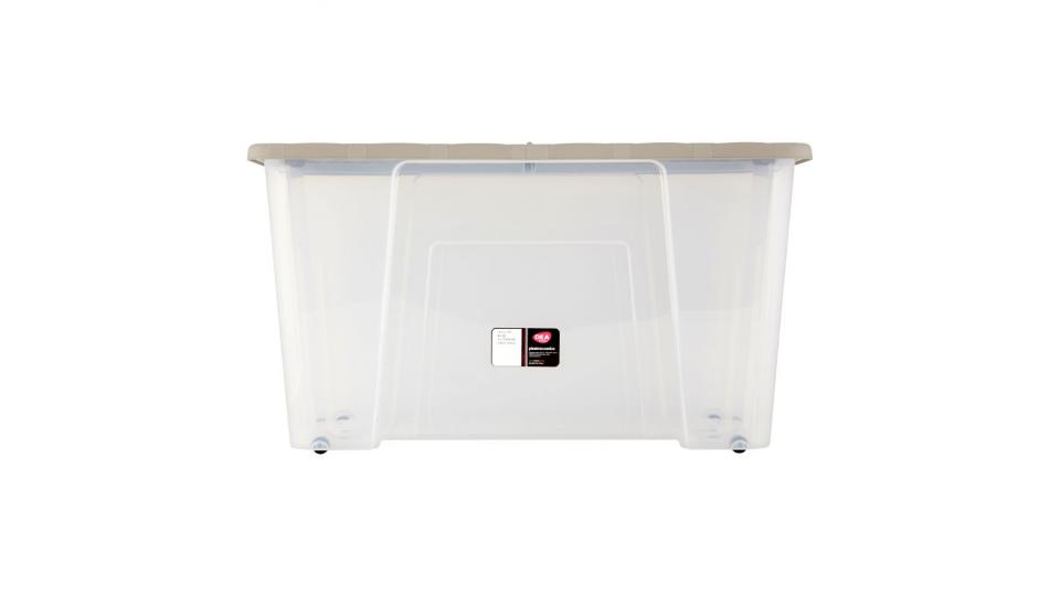 Dea home, Rattan box tortora contenitore 50 l mis. 57x39x32 cm