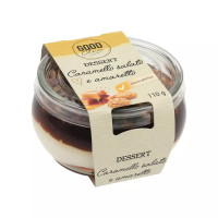 Cheesecake in vetro al caramello salato