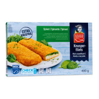 Croccole di merluzzo MSC con spinaci