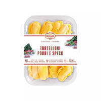 Tortelloni porri e speck