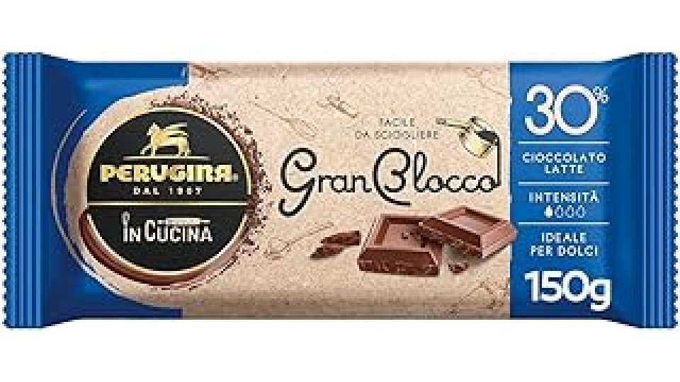 PERUGINA GranBlocco Cioccolato al Latte 30%