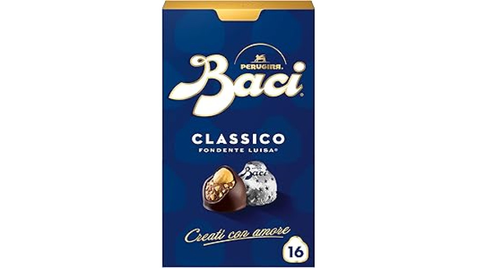 BACI PERUGINA Classico Cioccolatini Fondenti ripieni al Gianduia 200g