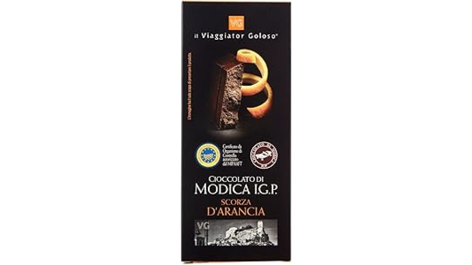 CIOCCOLATO DI MODICA SCORZA D'ARANCIA il Viaggiator Goloso