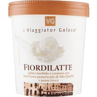 Gelato morbido e cremoso gusto fiordilatte il Viaggiator Goloso