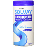 Solvay® - Bicarbonato di Sodio 750g - Multiuso - Ad uso alimentare - Casa; Cucina; Lavatrice